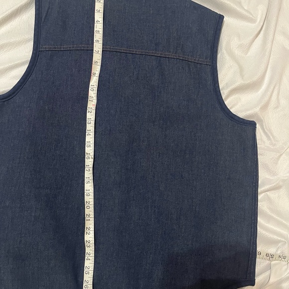 Vintage Sears Robucks Jean Vest - Picture 11 of 12